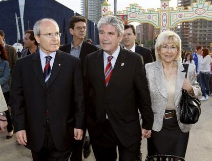 El president Montilla i Francisco García Prieto, a la Feria de Abril del 2008.