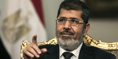 El presidente egipcio, Mohamed Morsi, el pasado 6 de mayo en El Cairo. 