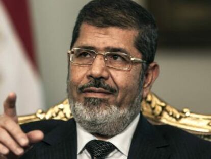 El presidente egipcio, Mohamed Morsi, el pasado 6 de mayo en El Cairo.