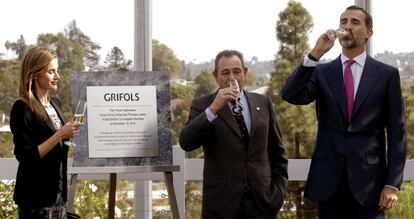 Doña Leticia y don Felipe, en un acto en Los Ángeles (EE UU).