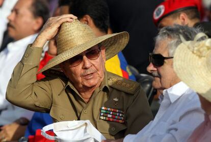 Raúl Castro y Jose Mujica, en La Habana.