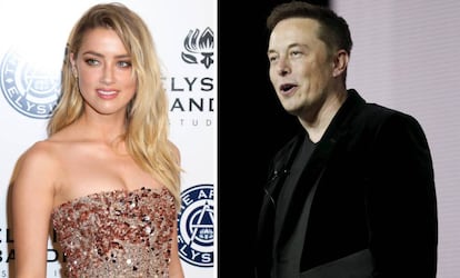 Amber Heard y Elon Musk.