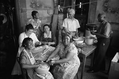 Cocina comunal de Harlem en 1936.