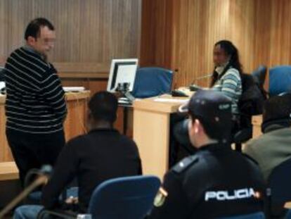 Gaizka Iturbe, engrasador del Alakrana, durante el juicio en la Audiencia Nacional a dos de los secuestradores.