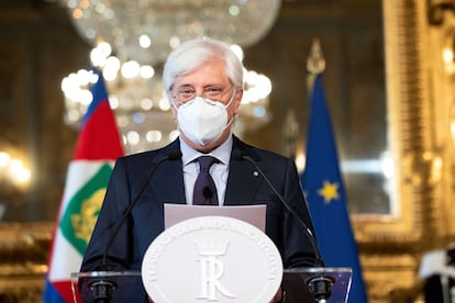 El secretario general de la Presidencia de la República, Ugo Zampetti, este martes, en Roma.