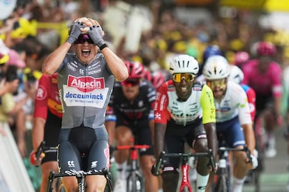 Philipsen celebra su victoria.