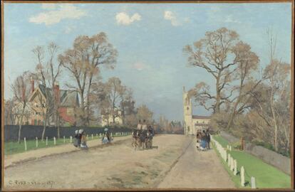 'La avenida, Sydenham', 1871, de Camille Pissarro.