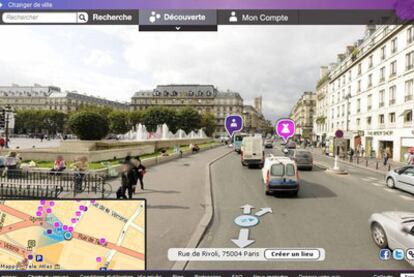 Imagen de París obtenida por los coches de UrbanDive.