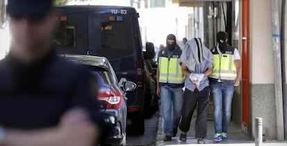 Detención de un presunto yihadista en San Martín de la Vega (Madrid).