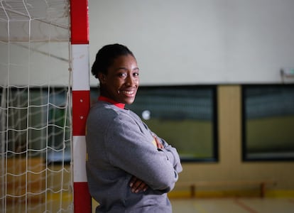 Kaba, jugadora de la selección femenina de balonmano, la semana pasada en Madrid.