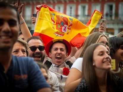 Chanel, la representante de España en Eurovisión 2022 se presentó en la Plaza Mayor de Madrid tras us paso por el festival.