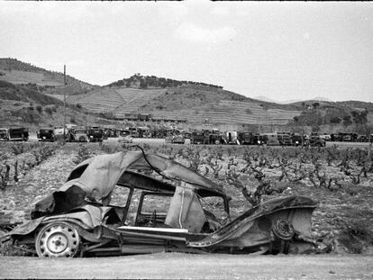 Cotxes abandonats durant l’exili. 