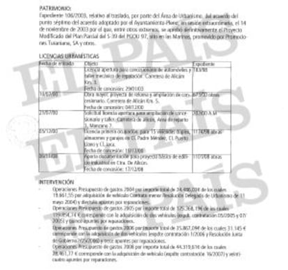 Informe emitido el 10 de septiembre de 2015 por el Ayuntamiento de Roquetas de Mar al Juzgado de Instrucción número 1 de esta localidad.