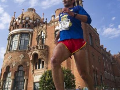 Un momento de la carrera, ayer en el recinto de Sant Pau.