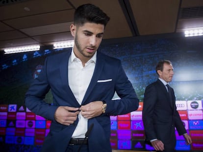 Asensio, durante su acto de renovaci&oacute;n. 