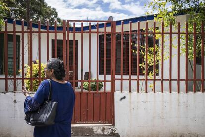 Fachada del domicilio dónde creció el científico Héctor Cabrera en El Espinal, Oaxaca.