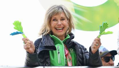 Olivia Newton-John el pasado 16 de septiembre en una carrera organizada en Melbourne para recaudar fondos destinados a la investigación del cáncer.