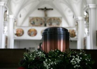 Urna con cenizas en una iglesia de Bernried (Alemania)
 Johannes Simon/Getty Images
 