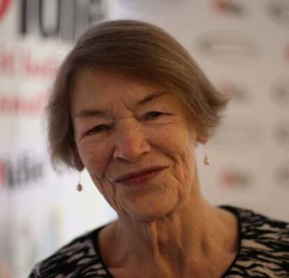 A atriz, Glenda Jackson.