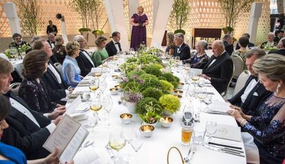 Discurso de la primera ministra de Noruega, Erna Solberg, en la cena en la ópera de Oslo.