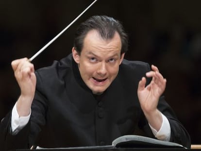 El director Andris Nelsons, candidato a director de la Filarmónica de Berlín.