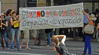 Una protesta en contra de los recortes publicada en la web de la Federación catalana de ONG.