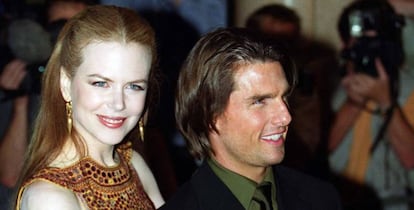 Tom Cruise y Nicole Kidman, en 1999.