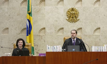 A procuradora-geral, Raquel Dodge, e o presidente do STF, Dias Toffoli.