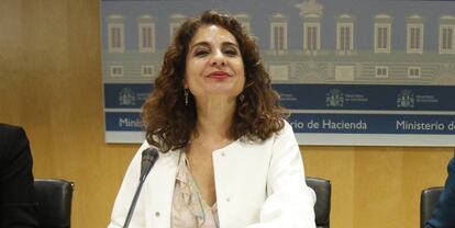 La ministra de Hacienda, Mar&iacute;a Jes&uacute;s Montero, el Consejo de Pol&iacute;tica Fiscal y Financiera. &Aacute;lvaro Garc&iacute;a. 