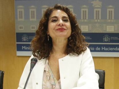 La ministra de Hacienda, Mar&iacute;a Jes&uacute;s Montero, el Consejo de Pol&iacute;tica Fiscal y Financiera. &Aacute;lvaro Garc&iacute;a. 