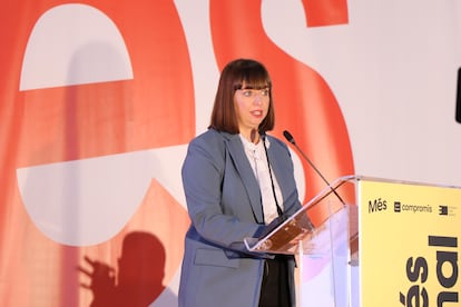 Amparo Piquer, durante su intervención.