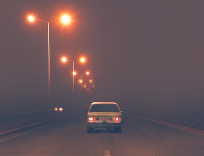 Carrera nocturna. Tesalnica, Grecia. 2019.