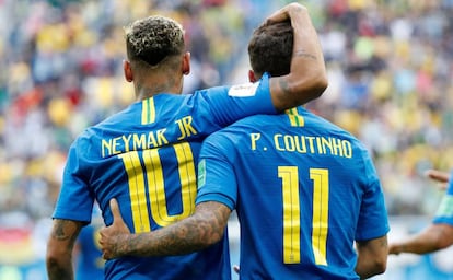 Neymar e Philippe Coutinho anotaram os gols do Brasil em vitória dramática.