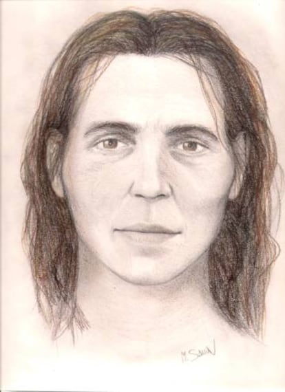 Recreation of Elba's face by Marga Sanín.