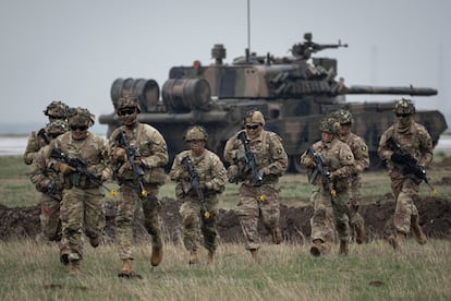 Servicemen of the United States 101 Airborne Division, Constanta, Romania, Friday, March 31, 2023