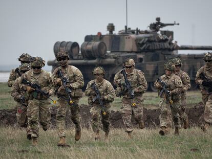 Servicemen of the United States 101 Airborne Division, Constanta, Romania, Friday, March 31, 2023