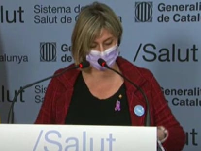 La consejera de Salud de la Generalidad, Alba Vergés