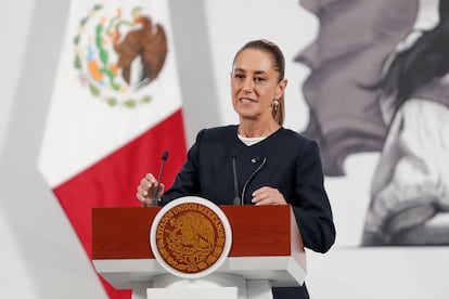 Claudia Sheinbaum, en Ciudad de México, el 26 de agosto.