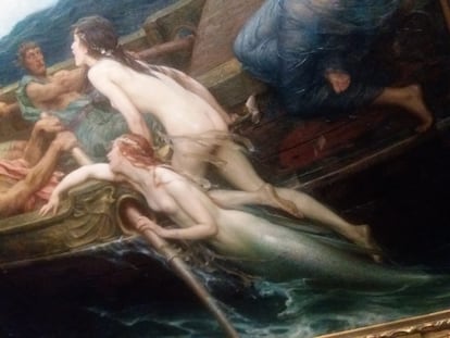 Un fragmento de 'Ulises y las sirenas', de H. J. Draper.