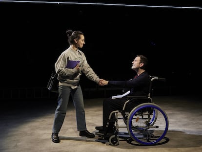 Una escena de la obra 'Cost de vida', en La Villarroel de Barcelona.