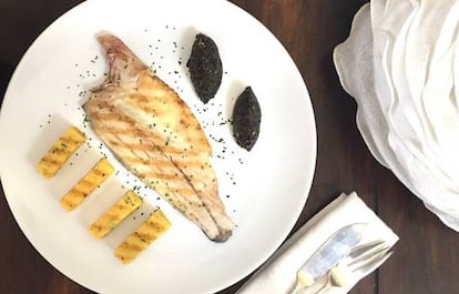 Y a la plancha con pescado y tapenade, también