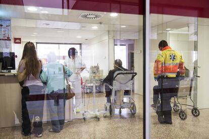 Servei d'Urgències a l'Hospital de Bellvitge.