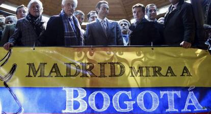 El Cordobés, El Viti, Enrique Ponce y Urdiales en la protesta madrileña.