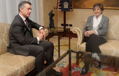 Urkullu y Mintegi, durante su reunión en Lehendakaritza.