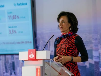 La presidenta del Banco Santander, Ana Botín. 