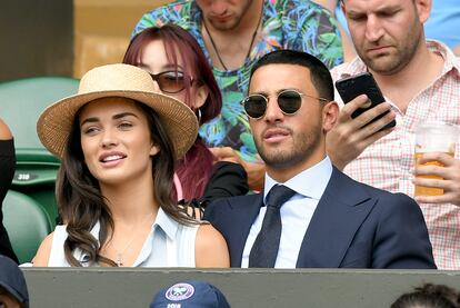 La pareja de millonarios Amy Jackson y George Panayiotou tampoco se han querido perder el torneo.