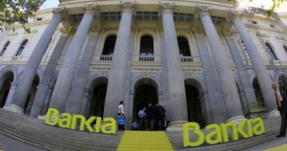 Día de la salida a Bolsa del grupo Bankia en 2011.