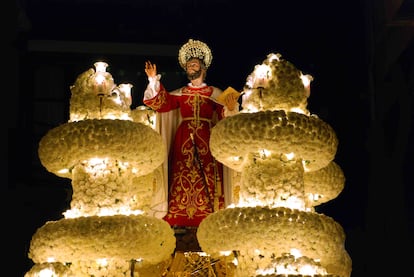 La Magna Procesión del Cristo del Prendimiento de los Californios, uno de los cortejos más populares de la Semana Santa en Cartagena.