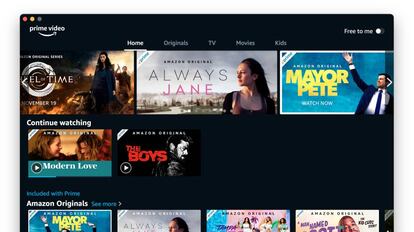 Nueva aplicación de Prime Video para MAc.