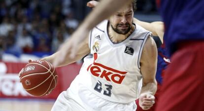 Llull durante el partido contra el Barcelona.